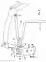Fig. 10 - Latching system for automatically securing front-mounted loader mast to tractor-carried loader mounting frame