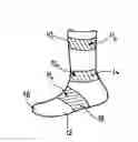 Fig. 01 - Compressive orthosis for the lower limb in the form of a knitted article of the stocking, sock, or tights type
