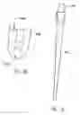 Fig. 34 - Modular total elbow prosthesis, humeral component and associated kit