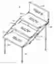 Fig. 01 - Multi-layer collapsible portable folding display table