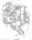 Fig. 02 - Vertically oriented camshaft cap oil diverter