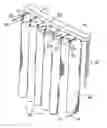 Fig. 01 - Removable vane cover fastened to a conventional vertical blind system
