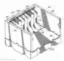 Fig. 01 - Collapsible container having sliding support member assemblies for supporting dunnage
