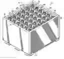Fig. 01 - Container having non-linear support members for supporting dunnage