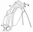 Fig. 01 - Golf bag with removable wheels