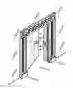 Fig. 01 - Universal door striker plate that permits continuous adjustment