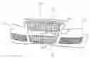 Fig. 01 - Front bumper cover and radiator grille