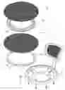 Fig. 01 - Structure of a double-mesh seat of a chair