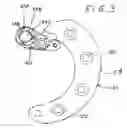Fig. 04 - On-vehicle alternator capable of adjustably orienting output cable