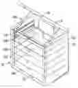 Fig. 01 - Tool storage cabinet with a lock assembly