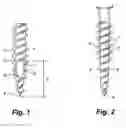 Fig. 02 - Screw with a double thread and a recess in the side of the shank