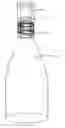 Fig. 01 - Beverage container with a nutritional substance holder of green tea or other nutritional supplements and an opener attached to a container cap