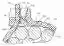 Fig. 01 - Two-piece cable tie suitable for use in an automated cable tie installation tool