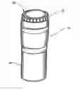 Fig. 01 - Beverage shaker with ice strainer