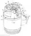 Fig. 01 - Container for drink provided with a chamber containing a flexible dispensing line