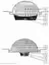 Fig. 01 - Light efficient packaging configurations for LED lamps using high refractive index encapsulants