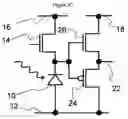Fig. 04 - Complementary transistor comparing circuits for time-to-threshold A/D conversion in digital imaging arrays