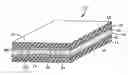 Fig. 01 - Curved optical device and method having a pair of opposed thermoplastic substrates with spacers therebetween to permanently retain a curved shape