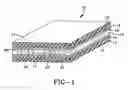 Fig. 02 - Curved optical device and method having a pair of opposed thermoplastic substrates with spacers therebetween to permanently retain a curved shape