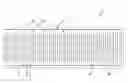 Fig. 01 - Clock having a linear array of graduations and light bands indicating hours, minutes, and seconds