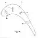 Fig. 04 - Turbulator on the underside of a turbine blade tip turn and related method