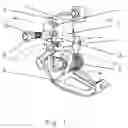 Fig. 02 - Front derailleur with variable attachment to a bicycle frame