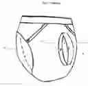 Fig. 03 - Protection disposable under drawers for men with a opening in the front