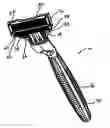 Fig. 01 - Razor cartridge having a decoupled guard bar