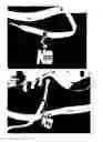 Fig. 03 - Decorative composite convertible ornamental memory triggering device slideably attachable/detachable to a single shoelace on a shoe or on a boot.