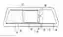 Fig. 01 - Cam and link mechanism for a flush sliding window