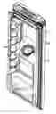 Fig. 01 - Refrigerator door with can and bottle holder
