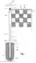 Fig. 02 - Decorative display flag with horizontally disposed rigid wire for attachment to flag poles for residential and commercial display uses