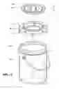 Fig. 03 - Molded plastic container combination including a snap-on snap ring