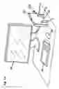 Fig. 02 - Apparatus to hold laptop or notebook computer vertically while connected to a full size keyboard, mouse and external monitor