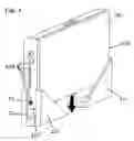 Fig. 07 - Apparatus to hold laptop or notebook computer vertically while connected to a full size keyboard, mouse and external monitor