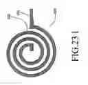Fig. 22 - Semiconductor chip with coil element over passivation layer