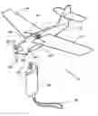 Fig. 01 - Toy airplane with foldable wings and a switch to activate a plane propeller