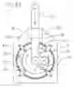 Fig. 04 - Hypocycloidal drive unit for conversion of rotary to linear motion particularly for use in fiberglass insulation production machinery