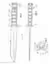 Fig. 04 - Bayonet having a serrated edge and a balanced positioning access point