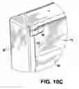 Fig. 15 - Refrigerator door with ratcheting end cap