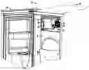 Fig. 01 - Refrigerator icemaker with wiring hooks