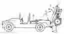 Fig. 01 - Device for transporting a mortar-type heavy weapon on a light all-terrain vehicle
