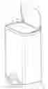 Fig. 01 - Trash can assembly with locking lid