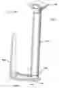 Fig. 12 - Holder for paper towel rolls with a quick-release retractable handle