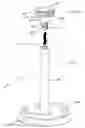 Fig. 16 - Holder for paper towel rolls with a quick-release retractable handle