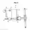 Fig. 06 - Pivot and bearing assembly for a manual valve operator