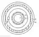 Fig. 01 - Angle position sensor with inner and outer magnetic rings