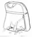 Fig. 08 - Easel back storage and carrying case