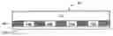 Fig. 01 - Flashing material with an adhesive layer including a plurality of adhesives