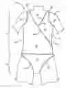 Fig. 01 - Wraparound swimsuit